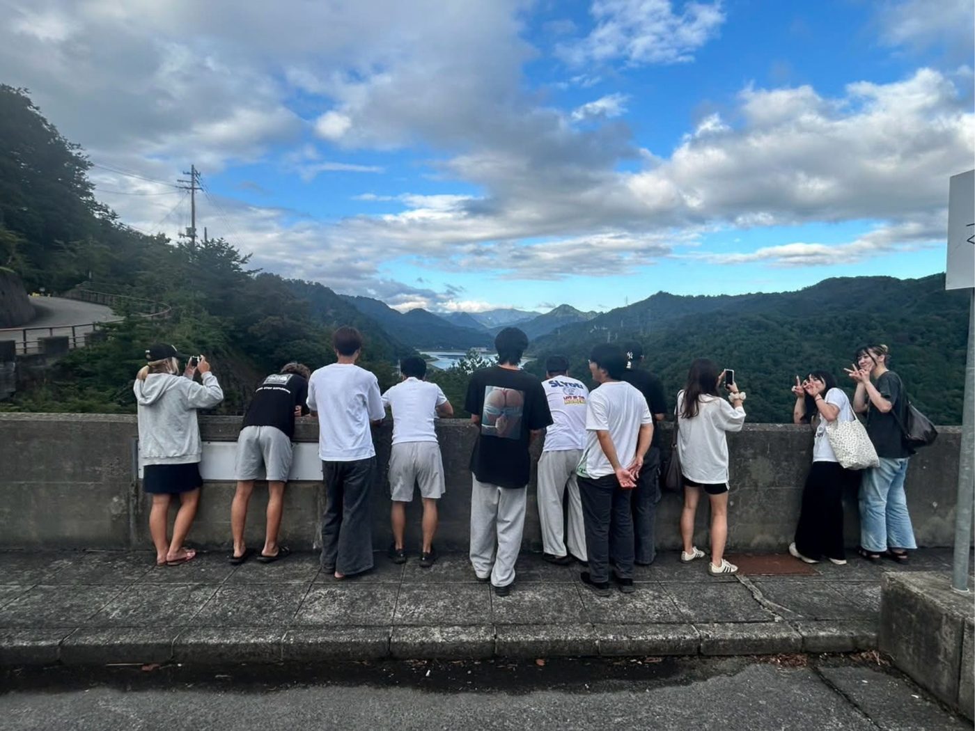 只見町での合宿の様子